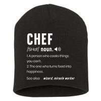 Funny Chef Description Culinary Cooking Baking Whisk Taker Short Acrylic Beanie