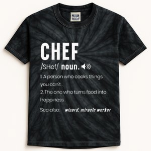 Funny Chef Description Culinary Cooking Baking Whisk Taker Kids Tie-Dye T-Shirt