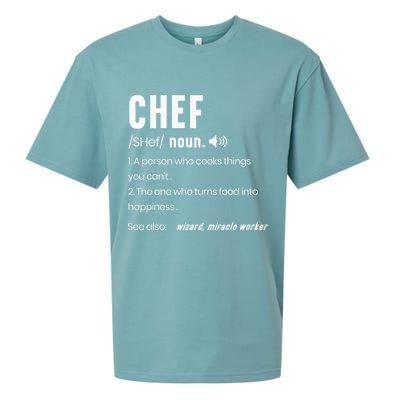 Funny Chef Description Culinary Cooking Baking Whisk Taker Sueded Cloud Jersey T-Shirt