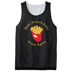 Funny Conservative Donald Trump Make French Fries Great Again Mesh Reversible Basketball Jersey Tank