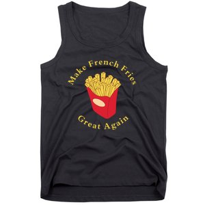 Funny Conservative Donald Trump Make French Fries Great Again Tank Top