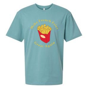 Funny Conservative Donald Trump Make French Fries Great Again Sueded Cloud Jersey T-Shirt