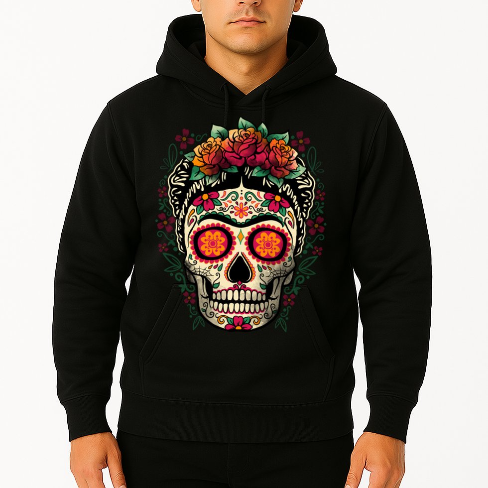 Frida Calavera Dia De Los Muertos Day Of The Dead Hoodie