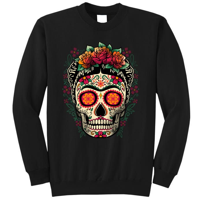 Frida Calavera Dia De Los Muertos Day Of The Dead Sweatshirt