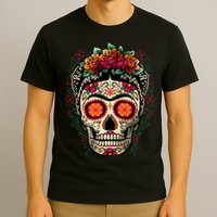 Frida Calavera Dia De Los Muertos Day Of The Dead T-Shirt