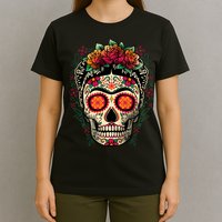 Frida Calavera Dia De Los Muertos Day Of The Dead T-Shirt