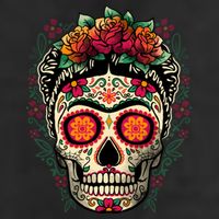 Frida Calavera Dia De Los Muertos Day Of The Dead Adult Drive Performance Visor