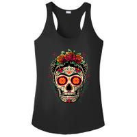 Frida Calavera Dia De Los Muertos Day Of The Dead Ladies PosiCharge Competitor Racerback Tank