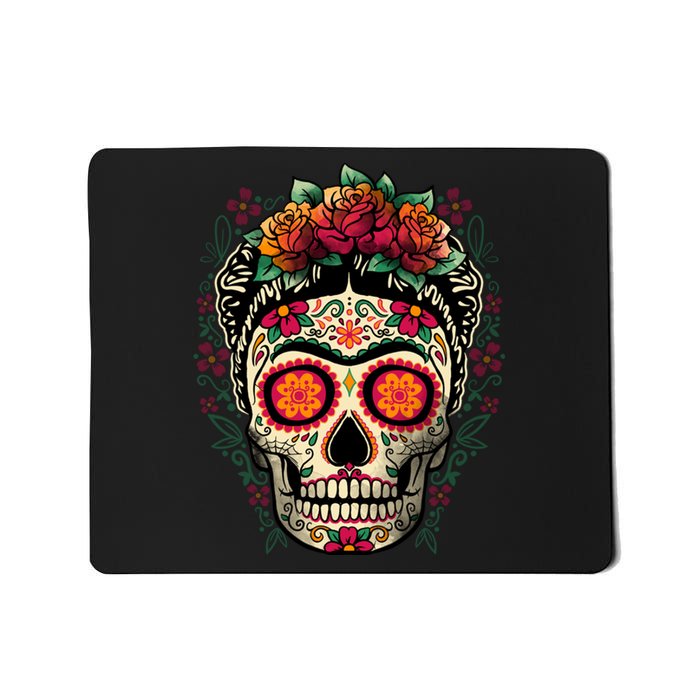 Frida Calavera Dia De Los Muertos Day Of The Dead Mousepad