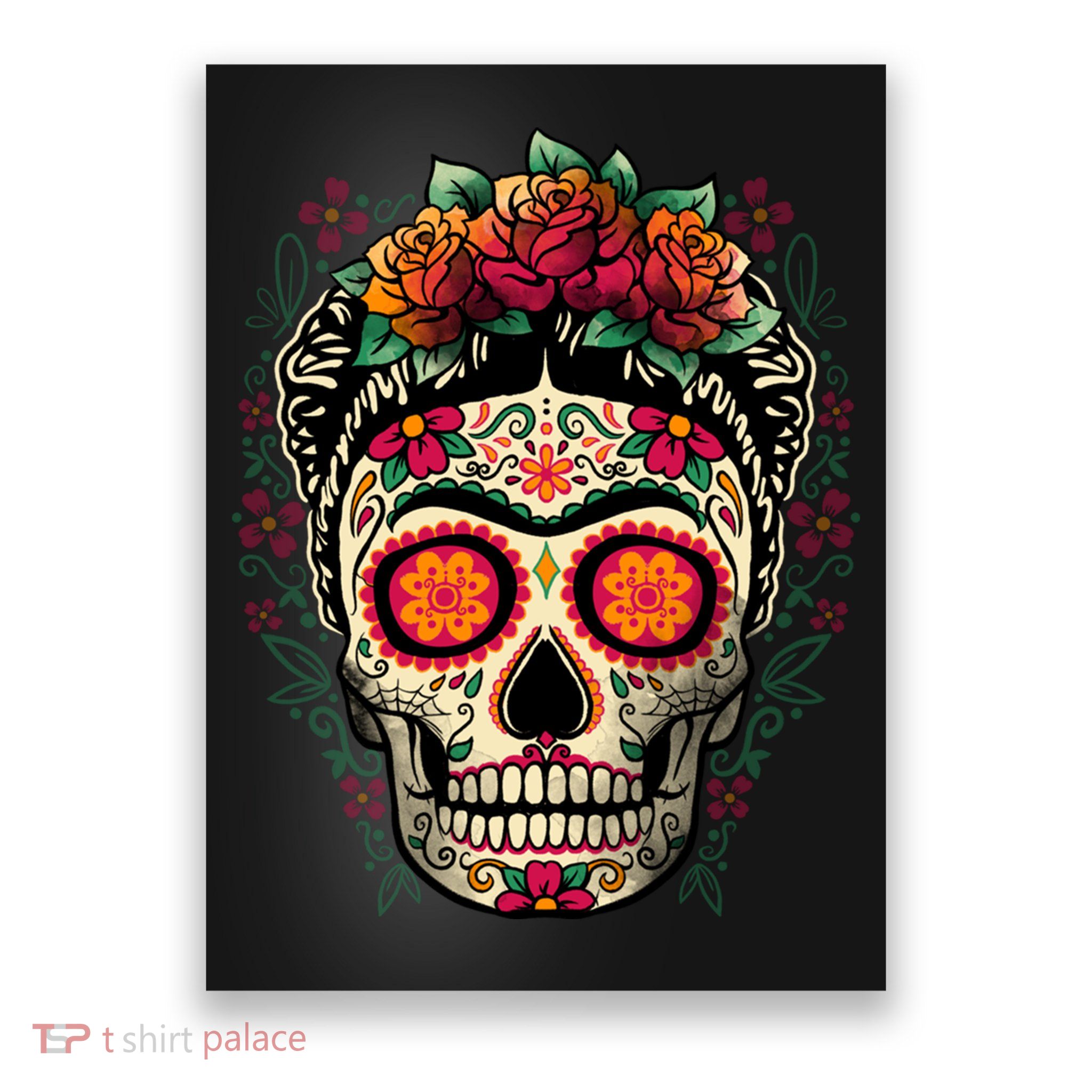 Frida Calavera Dia De Los Muertos Day Of The Dead Poster