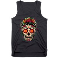 Frida Calavera Dia De Los Muertos Day Of The Dead Tank Top