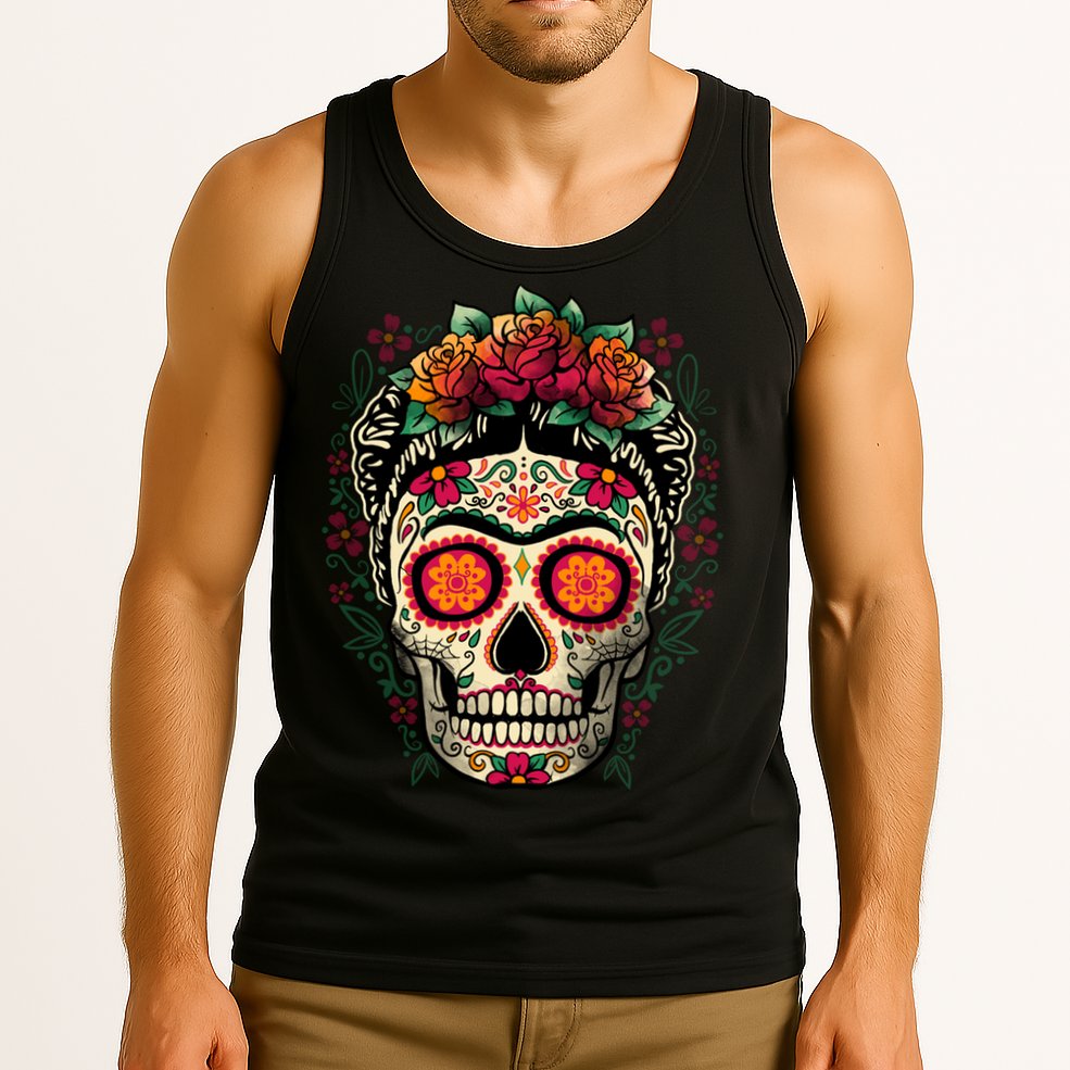 Frida Calavera Dia De Los Muertos Day Of The Dead Tank Top