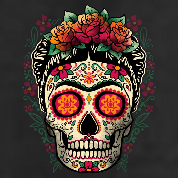 Frida Calavera Dia De Los Muertos Day Of The Dead Golf Towel