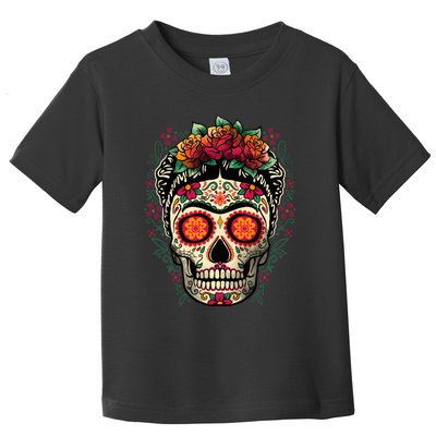 Frida Calavera Dia De Los Muertos Day Of The Dead Toddler T-Shirt