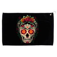 Frida Calavera Dia De Los Muertos Day Of The Dead Grommeted Golf Towel