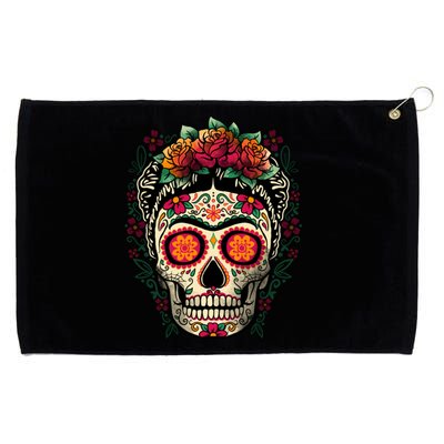 Frida Calavera Dia De Los Muertos Day Of The Dead Grommeted Golf Towel