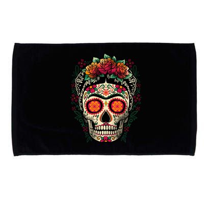 Frida Calavera Dia De Los Muertos Day Of The Dead Microfiber Hand Towel