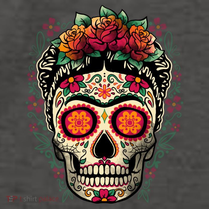 Frida Calavera Dia De Los Muertos Day Of The Dead Vector Backpack