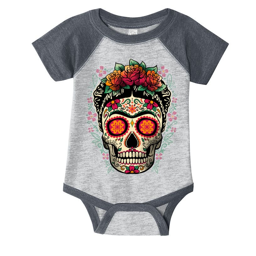 Frida Calavera Dia De Los Muertos Day Of The Dead Infant Baby Jersey Bodysuit