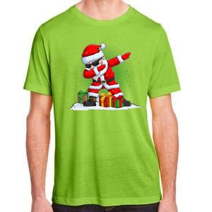 Funny Christmas Dabbing Santa Claus Adult ChromaSoft Performance T-Shirt