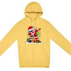 Funny Christmas Dabbing Santa Claus Premium Pullover Hoodie