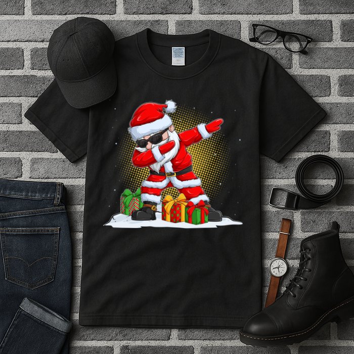 Funny Christmas Dabbing Santa Claus Tall T-Shirt
