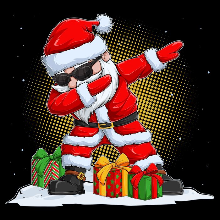 Funny Christmas Dabbing Santa Claus Tall T-Shirt