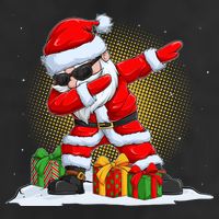 Funny Christmas Dabbing Santa Claus Adult Drive Performance Visor