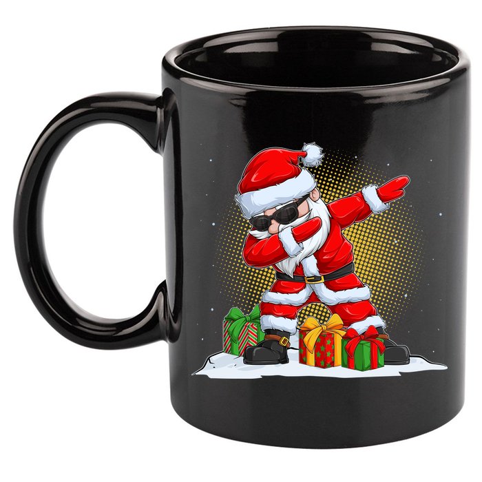 Funny Christmas Dabbing Santa Claus 11oz C Handle Ceramic Mug