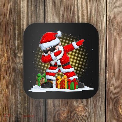 Funny Christmas Dabbing Santa Claus Coaster