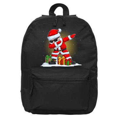 Funny Christmas Dabbing Santa Claus 16 in Basic Backpack