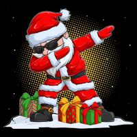 Funny Christmas Dabbing Santa Claus Baby Bodysuit