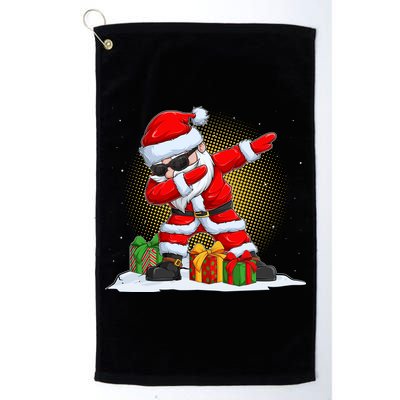 Funny Christmas Dabbing Santa Claus Golf Towel