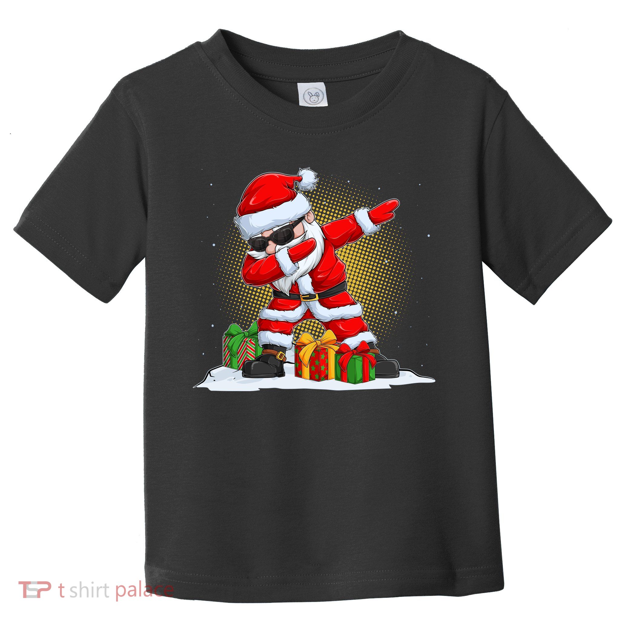 Funny Christmas Dabbing Santa Claus Toddler T-Shirt