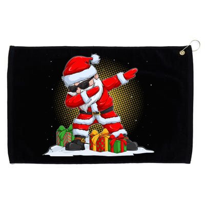 Funny Christmas Dabbing Santa Claus Grommeted Golf Towel