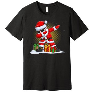 Funny Christmas Dabbing Santa Claus Premium T-Shirt