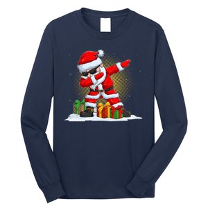 Funny Christmas Dabbing Santa Claus Long Sleeve Shirt