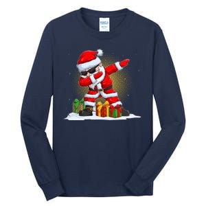 Funny Christmas Dabbing Santa Claus Tall Long Sleeve T-Shirt