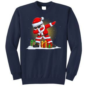 Funny Christmas Dabbing Santa Claus Tall Sweatshirt