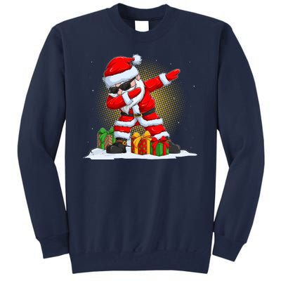 Funny Christmas Dabbing Santa Claus Tall Sweatshirt