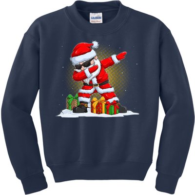 Funny Christmas Dabbing Santa Claus Kids Sweatshirt