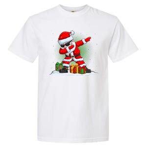 Funny Christmas Dabbing Santa Claus Garment-Dyed Heavyweight T-Shirt