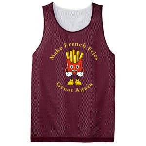 Funny Conservative Donald Trump Make French Fries Great Again Mesh Reversible Basketball Jersey Tank