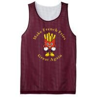 Funny Conservative Donald Trump Make French Fries Great Again Mesh Reversible Basketball Jersey Tank