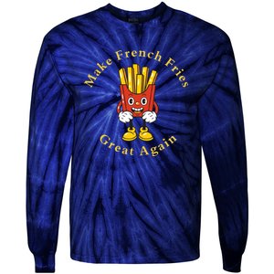 Funny Conservative Donald Trump Make French Fries Great Again Tie-Dye Long Sleeve Shirt