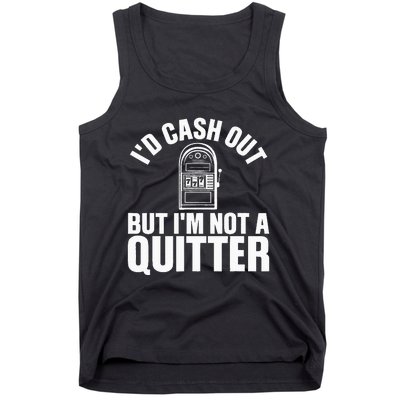 Funny Casino Designs For  Gambling Game Players Tank Top