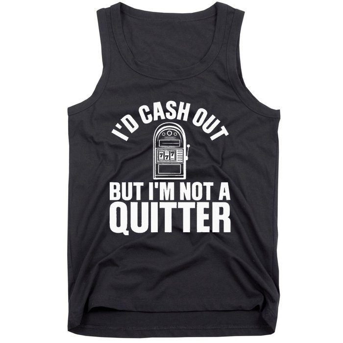 Funny Casino Designs For  Gambling Game Players Tank Top