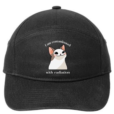 Funny Cat Dank Odd Meme I Am Contaminated With Radiation 7-Panel Snapback Hat