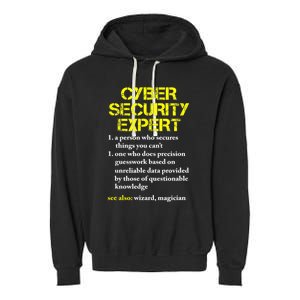 Funny Cybersecurity Definition Expert Computer Engineer TShirt Garment-Dyed Fleece Hoodie