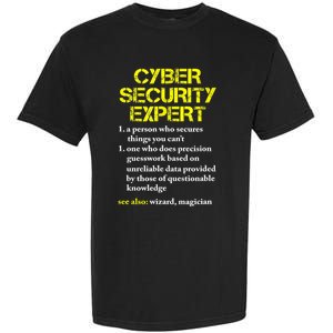 Funny Cybersecurity Definition Expert Computer Engineer TShirt Garment-Dyed Heavyweight T-Shirt